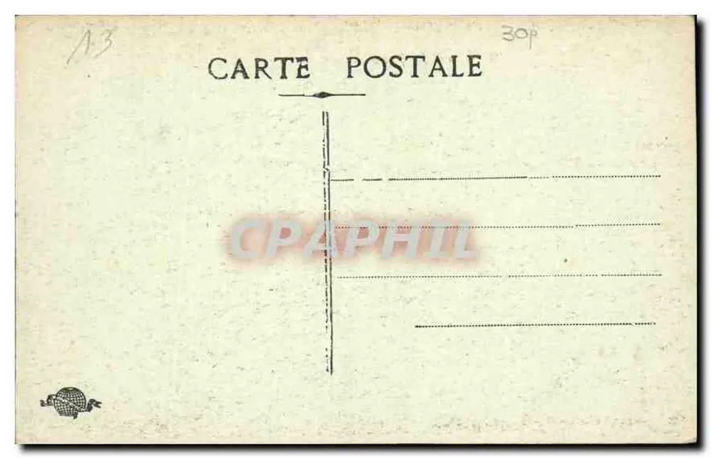 MARSEILLE La Poste — edifício da postagem — n° de série 15 - Verso