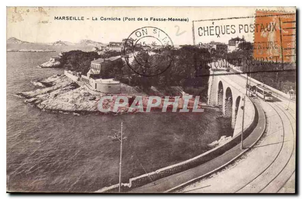 Marseille — Die Corniche (Pont de la Fausse-Monnaie) - Vorderseite