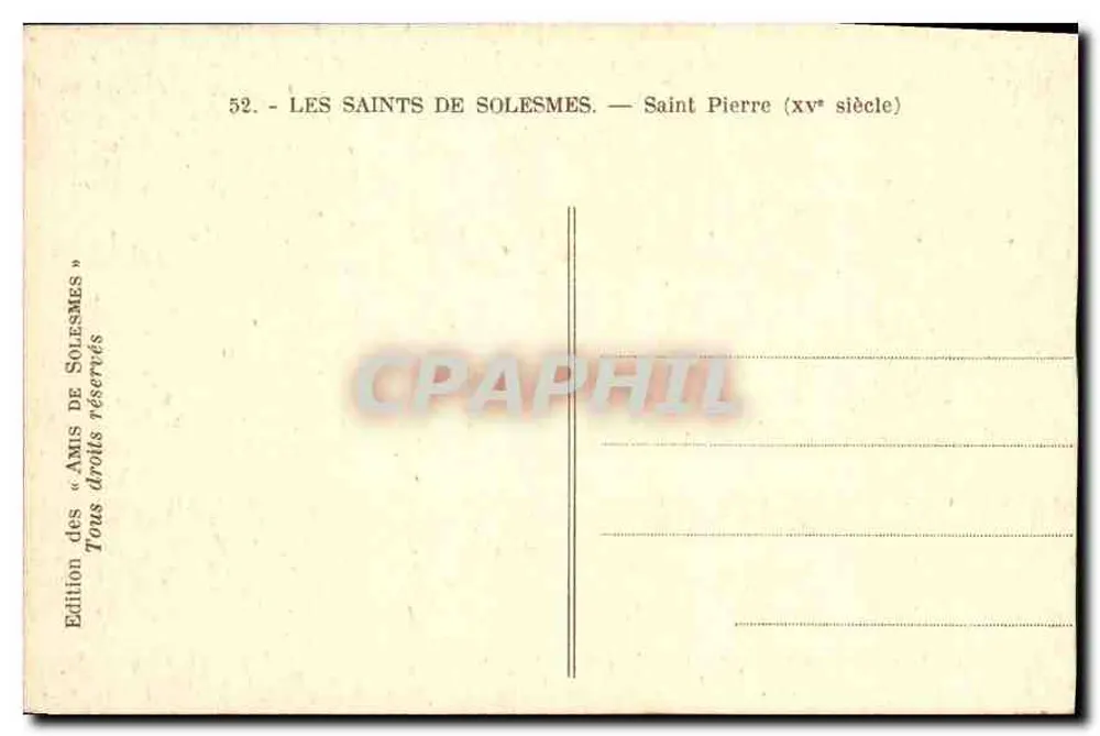 São Pedro — xvᵉ século — Edição dos « Amis de Solesmes » n°52 - Verso