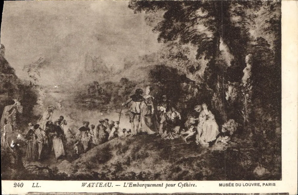 Watteau — Die Abfahrt nach Cythera — Musée du Louvre, Paris - Vorderseite