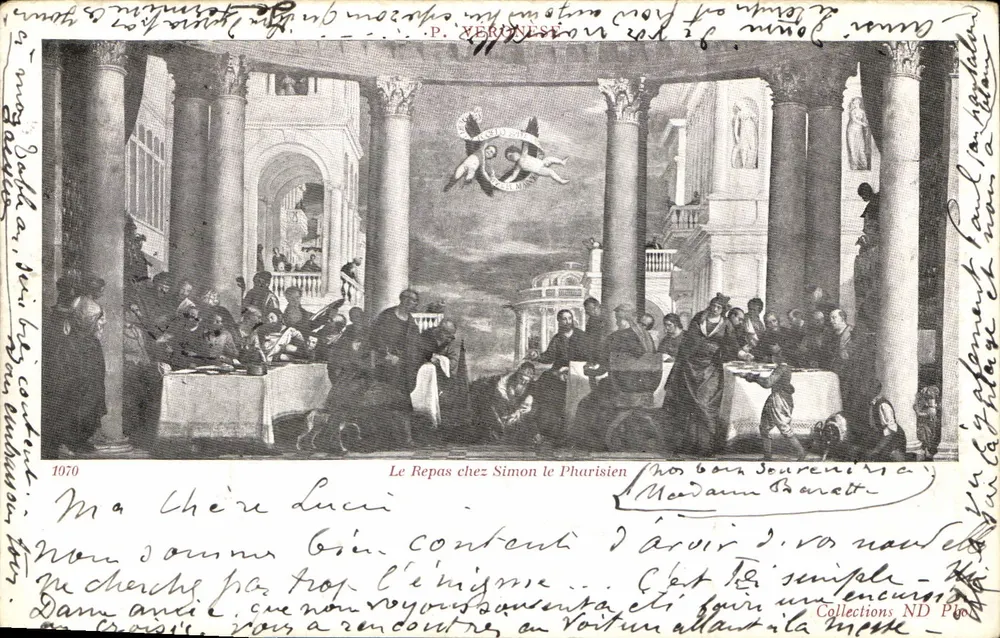O Jantar na Casa de Simão o Fariseu — P. Veronese — Éd. Scherrer, n° 1070 - Frente