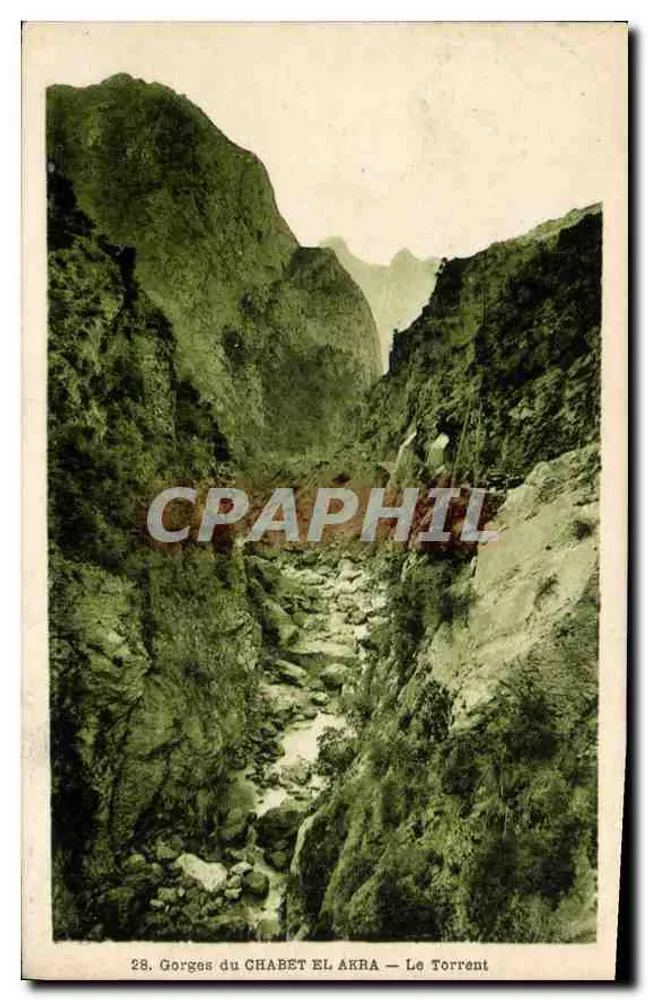 Gorges do CHABET EL AKRA — O Rio — Edição M.Y. Bouitte, n°28 - Frente