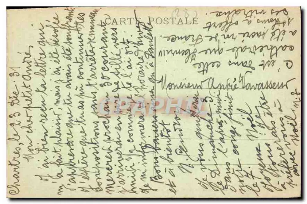 Chartres (E.-et-L.) - Die Kathedrale (von dem 12. bis zum 16. Jahrhundert) — G. Foccardi, Verlag, Orsay - Rückseite