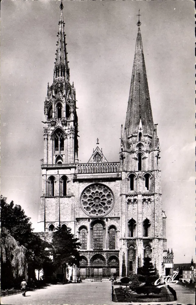 Catedral de Chartres — Fachada Principal — Editor Estel, n° 4201 - Frente