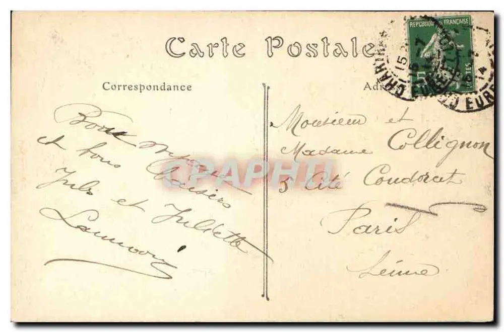 Chartres — A Catedral (lado sul) — ND. Fot. n°765 - Verso