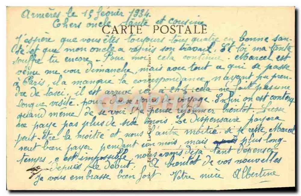 Évreux (Eure) - Igreja de São Taurino — Edição L. Gagnon & Fils, n°5 - Verso