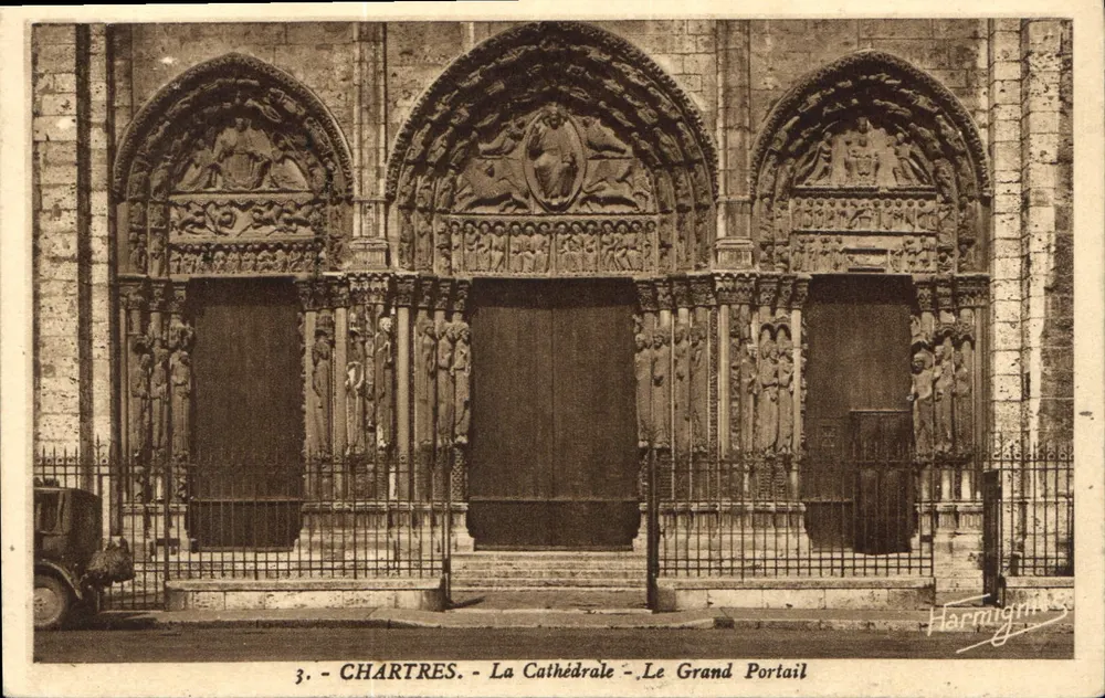 Chartres - Die Kathedrale - Der Große Portal — Harmignight, Nr. 3 - Vorderseite