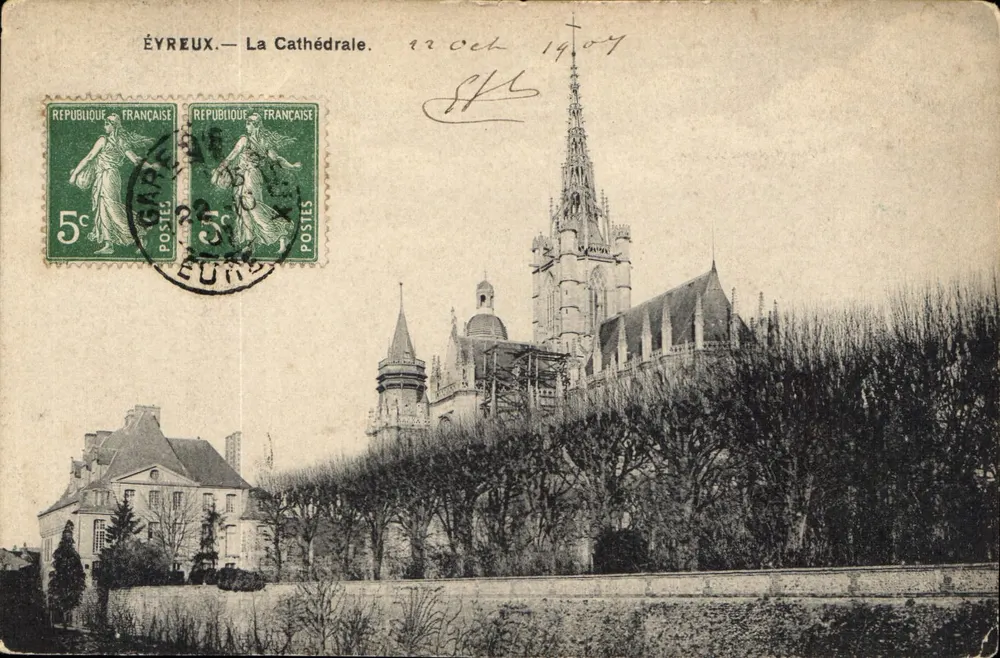 ÉYREUX — A Catedral — Editor não visível - Frente