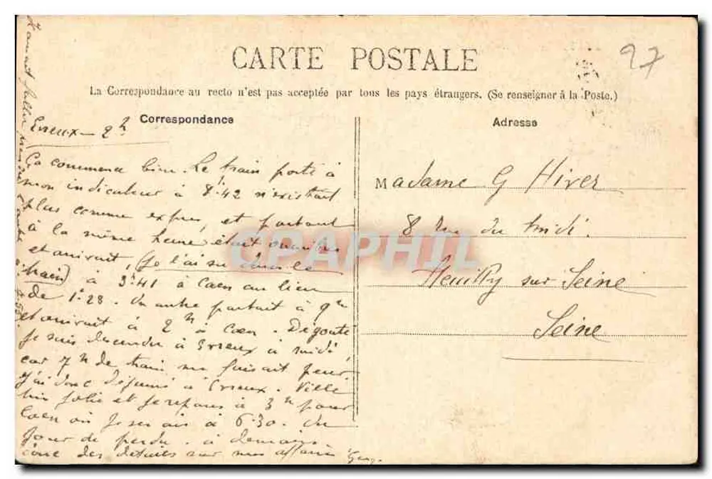 ÉYREUX — A Catedral — Editor não visível - Verso