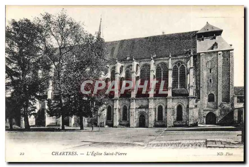 Chartres — A Igreja de São Pedro — ND Phot - Frente