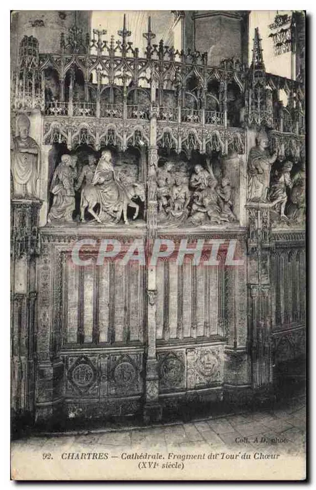 Chartres — Kathedrale. Fragment des Chorums (16. Jahrhundert) - Vorderseite