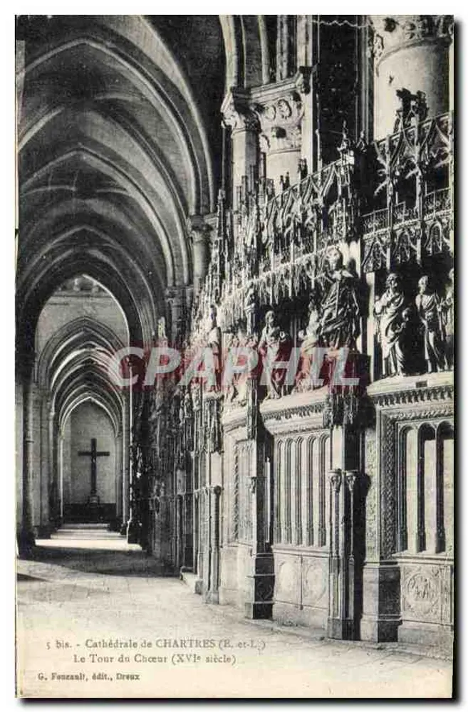 Chartres Kathedrale — Der Tour du Cœur (15. Jahrhundert) — G. Foucault, Verlag, Dreux - Vorderseite
