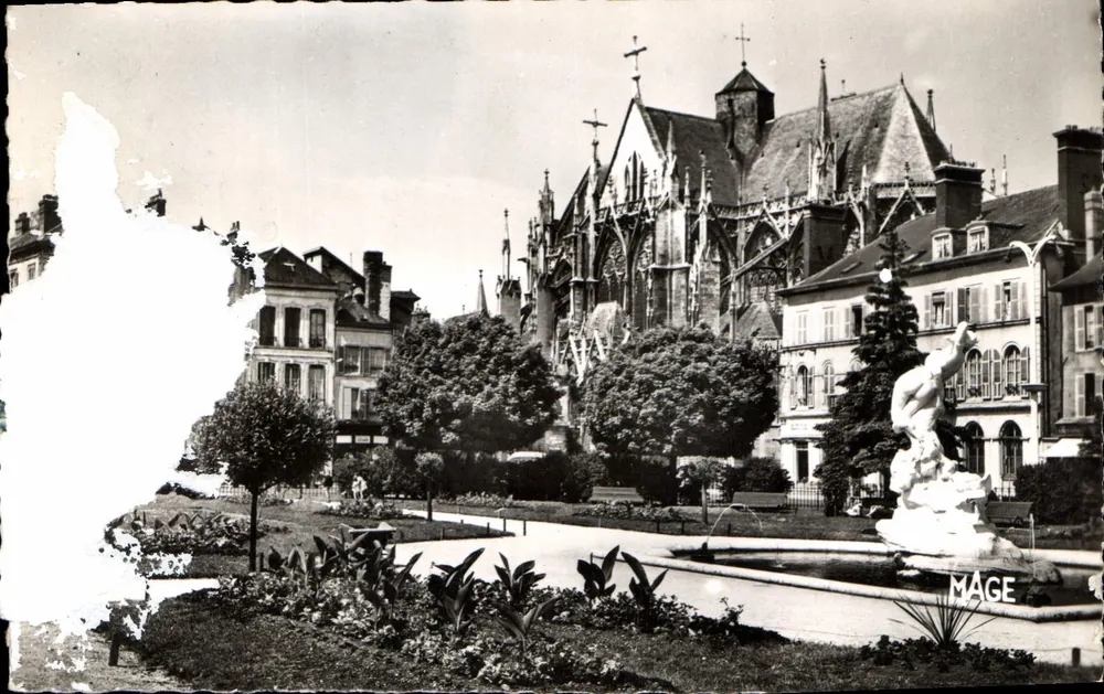 Troyes (Aube) — Die Kirche Saint-Urbain und der Park der Präfektur — Ausgabe MAGE, Nr. 324 - Vorderseite