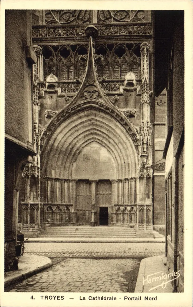Troyes — Die Kathedrale — Nordportal — Harmignies - Vorderseite