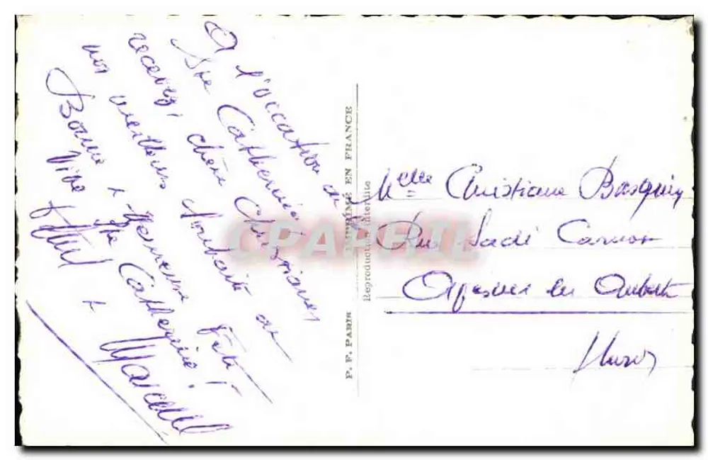 Santa Catarina — Casal em um cesto de rosas — P.F. 776 - Verso
