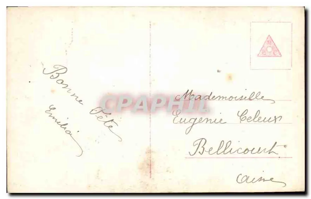 Casal em interior — estúdio fotográfico Ste-Catherine — n° 5389/90 - Verso