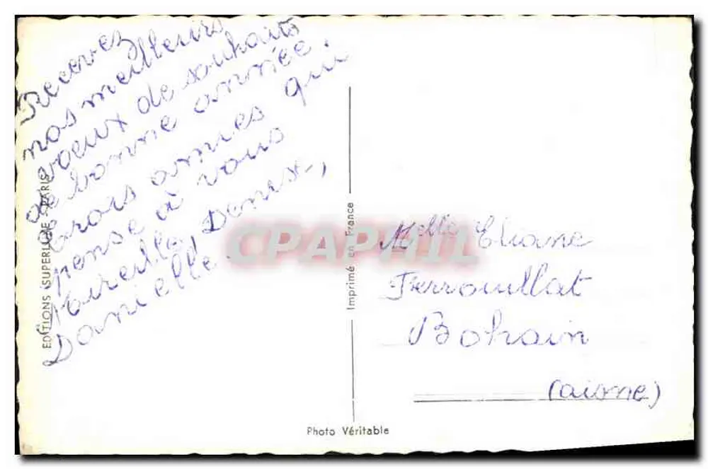 Casal apaixonado — cena de janela — Éditions Supérieure de Paris, n°65 - Verso