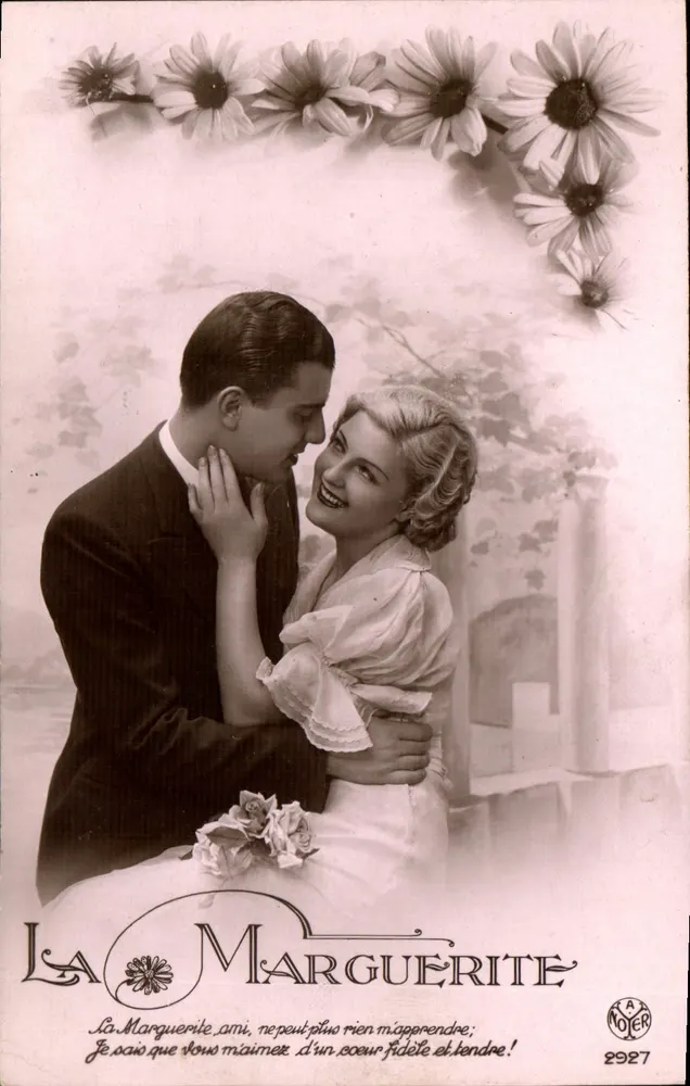 A Margarida — Amor fiel e carinhoso — A. Noyer, n°2927 - Frente