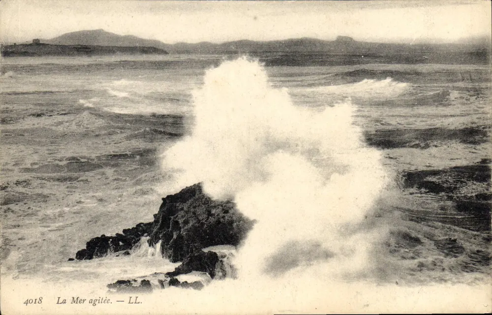 O Mar agitado — LL. — n° 4018 - Frente
