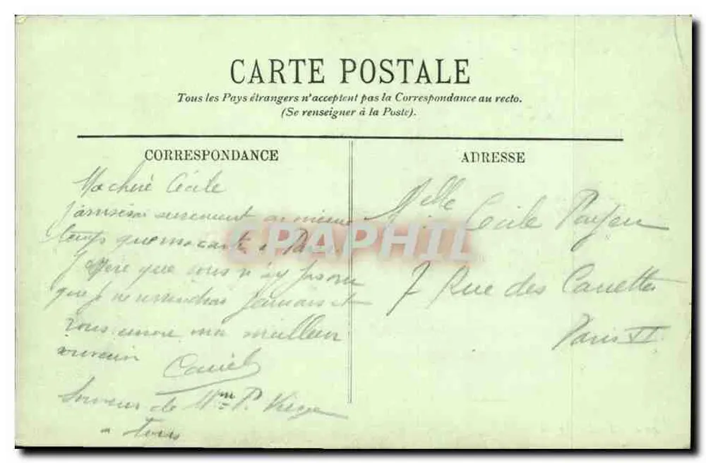 O Mar agitado — LL. — n° 4018 - Verso