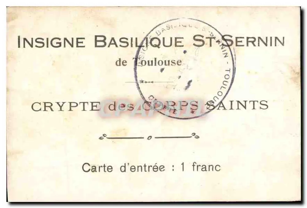 Krypta der Heiligen Körper — Basilika Saint-Sernin — Toulouse - Rückseite