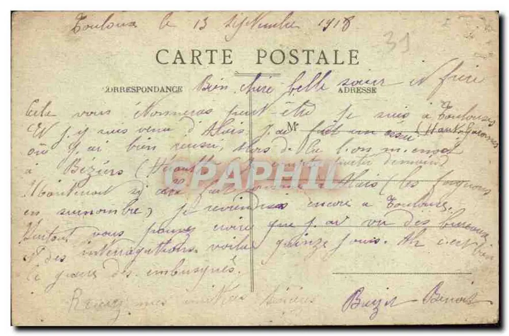 Toulouse — Hotel de Pierre — Longe-Bécial, editor, Toulouse - Verso