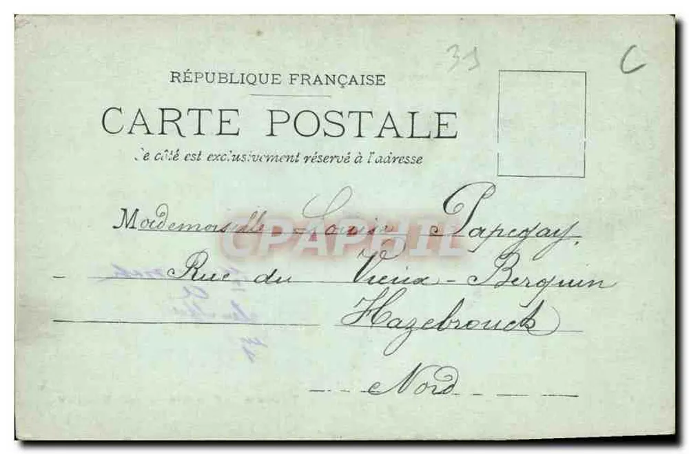 Toulouse — Cour Henri IV — Labouche Frères, editores, n° 19 - Verso