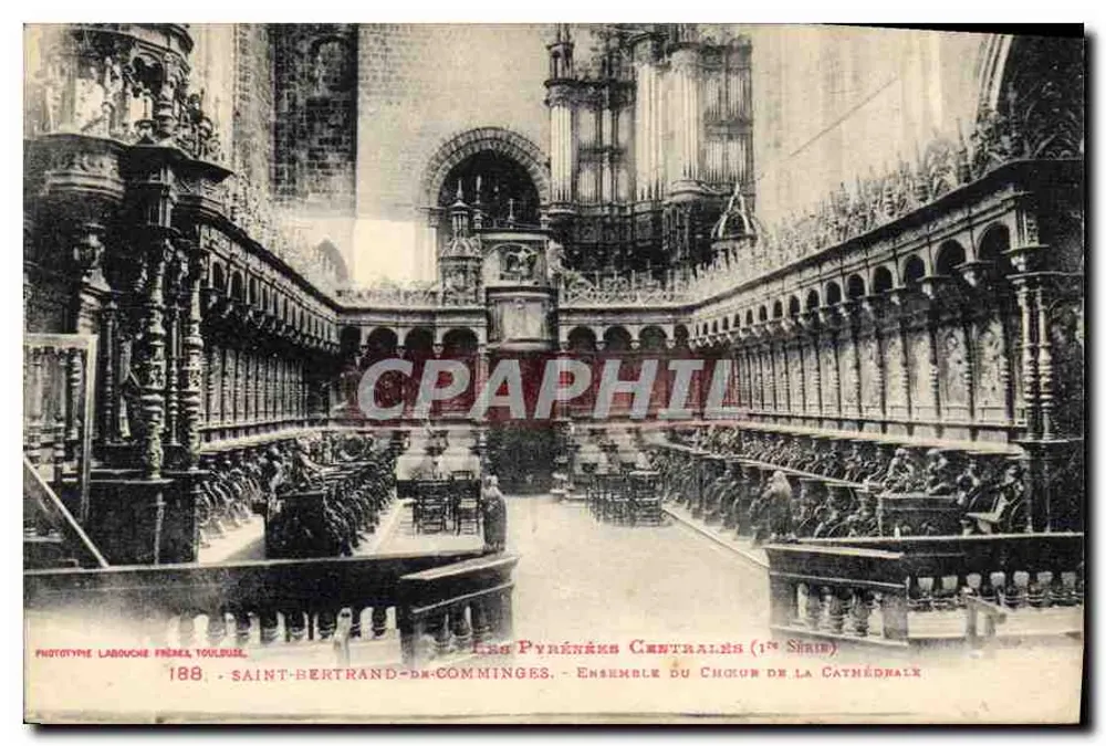Saint-Bertrand-de-Comminges — Ensemble des Kirchenchoirs — Phototypie Labouche Frères, Toulouse, 1. Serie - Vorderseite