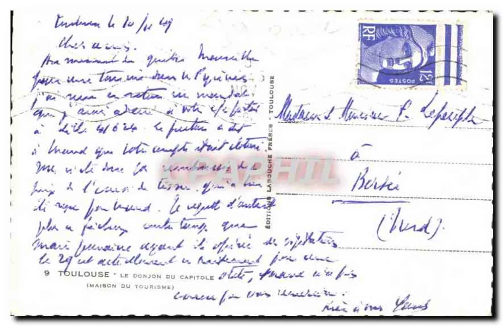 Der Turm des Kapitols — Toulouse — Edition La Touraine - Rückseite