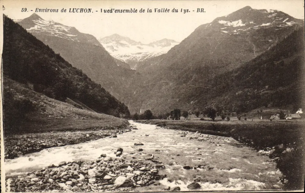 Alrededor de LUCHON — Vista general de la Vallee du Lys — BR. - Anverso