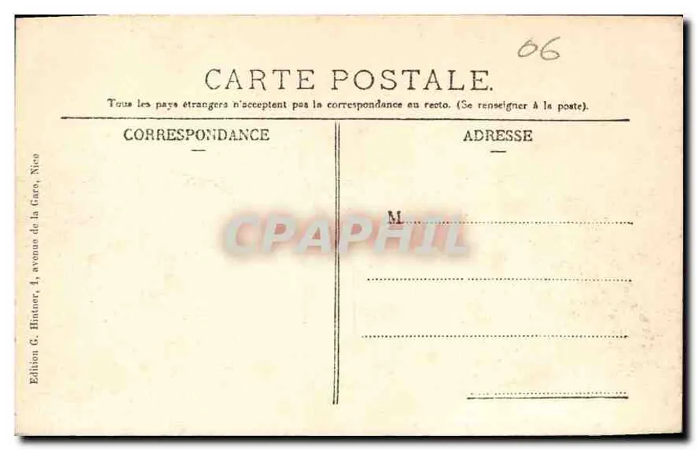 Nice - Praça Masséna e Casino — Fototipia L. Deyhlo & Cie, Paris VI* - Verso