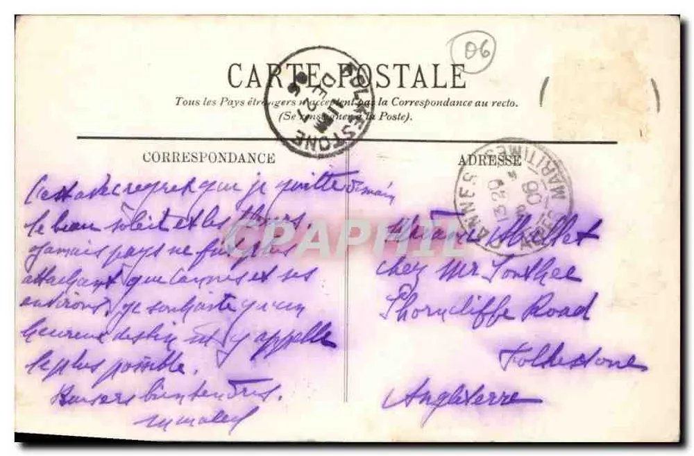 La Bocca — Os Rochos e o Estérel — LL. — N° 632 - Verso