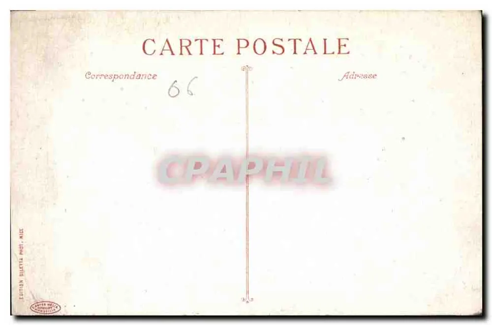 Cannes — Allée des Palmiers — Gray & Albion - Achterkant