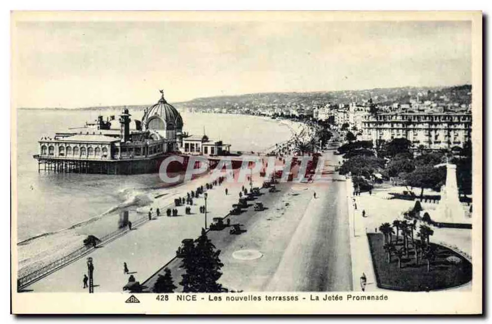 Nice - Die neuen Terrassen - Die Mole - Die Promenade — n°428 - Vorderseite