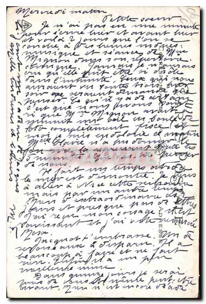 Cannes — Promenade de la Croisette — Editor: C. P. A. (n° 142) - Verso