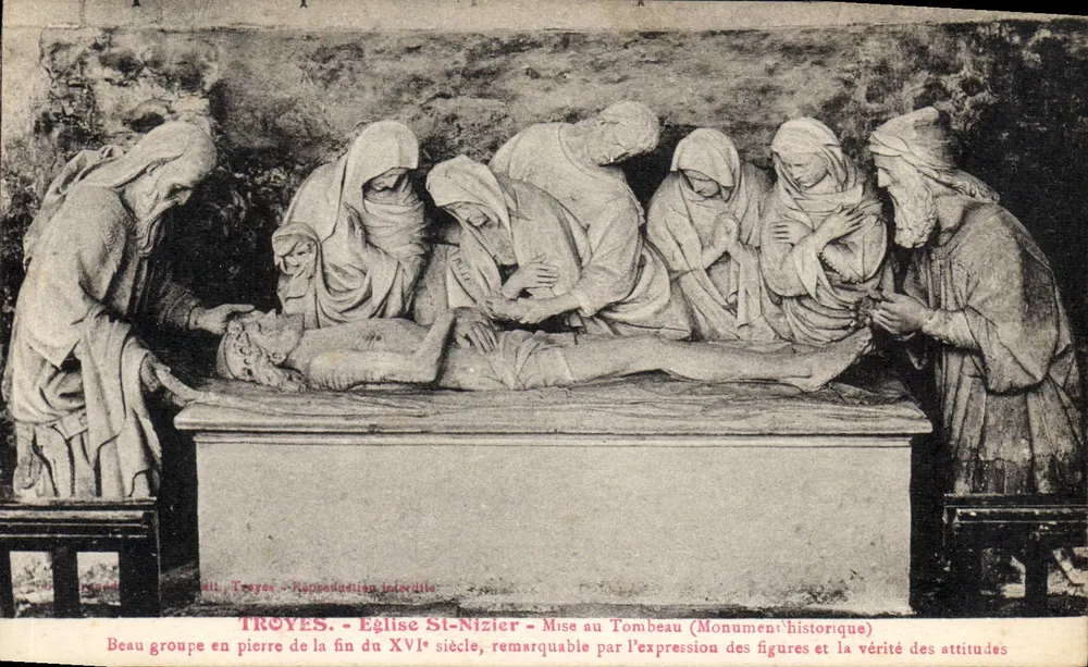 Troyes - Kirche St-Nizier - Mise au Tombeau (Historisches Denkmal) - Ende des 16. Jahrhunderts - Vorderseite