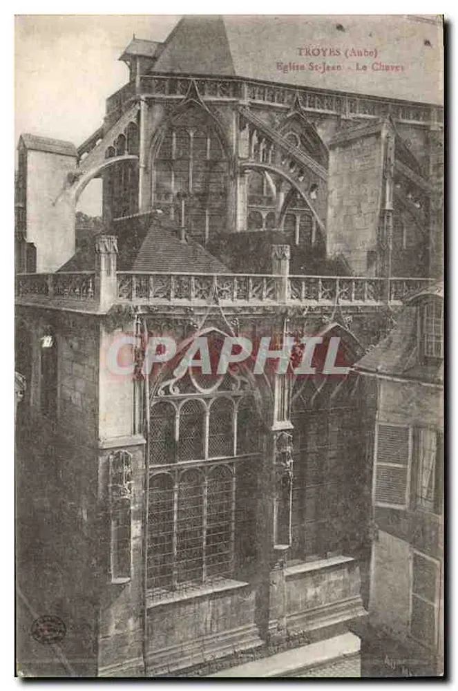 Troyes (Aube) — Kirche Saint-Jean - Der Chor — Verleger A. Lévy, n° 14 - Vorderseite