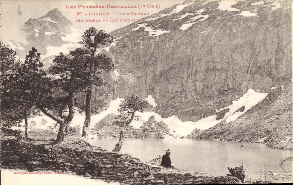 एस्पिंगो झील - लुचॉन — केंद्रीय पायरीनीज (17वीं श्रृंखला) — फोटोटाइप लैबूश भाइयों, टौलूज़ - आगे