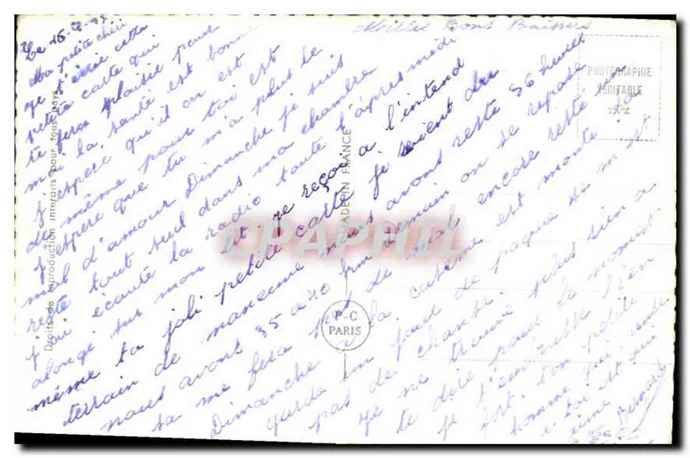 Liebespaar — Der Frühling von Marie — PC 6859 - Rückseite