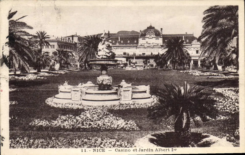 Nice — Casino e Jardim Albert Ier — L. Gilletta e Cie, n°11 - Frente