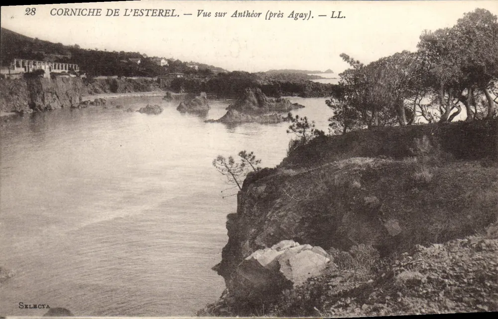 Corniche de l'Estérel — Vista sobre Anthéor (próximo a Agay) — LL. — Sélecta - Frente