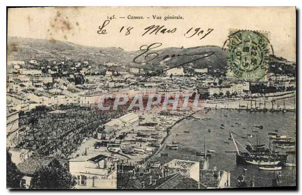 Cannes — Vista geral — Editor: Mahabeur, n° 145 - Frente