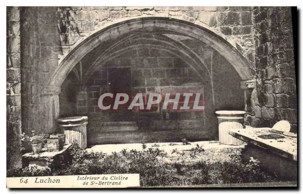 Luchon — Interior do Claustro de São Bertrand — editor não identificado, n° de série 64 - Frente