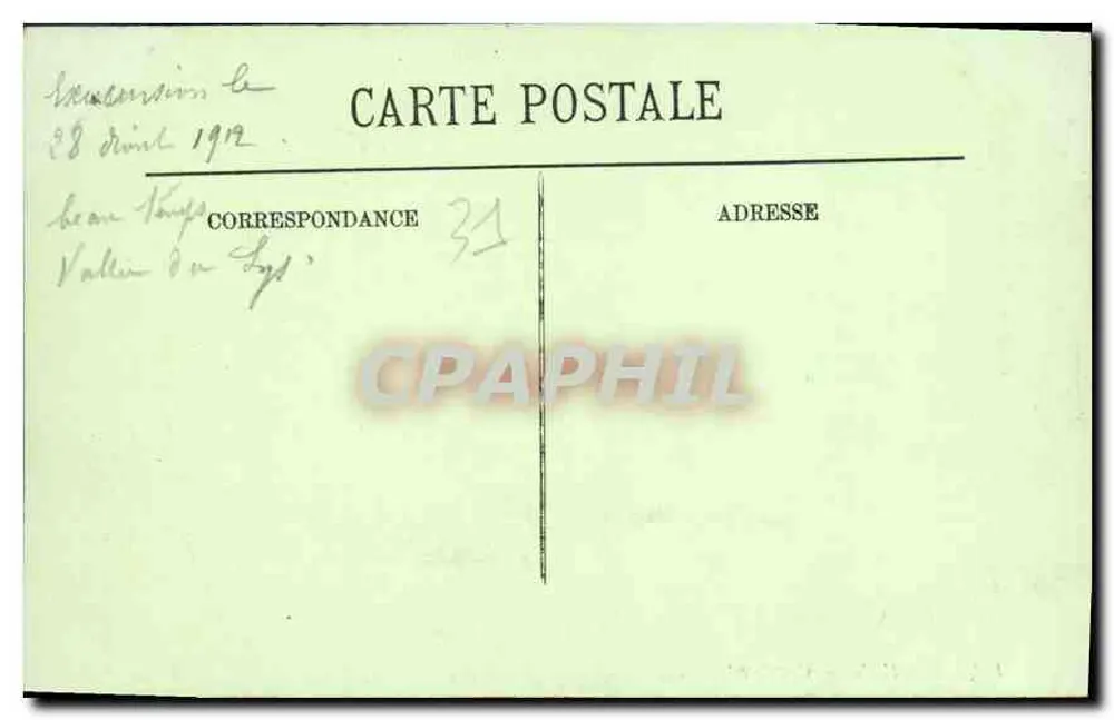 Luchon — Castelvieuil — LL — n°121 - Verso