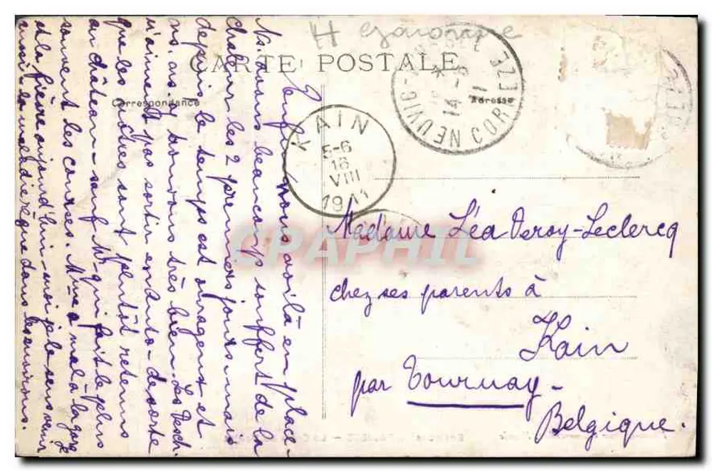 Environs de PALISSE — La Croix du Poujet — Photo-éditeur Chaumerliac, Neuvic - Verso