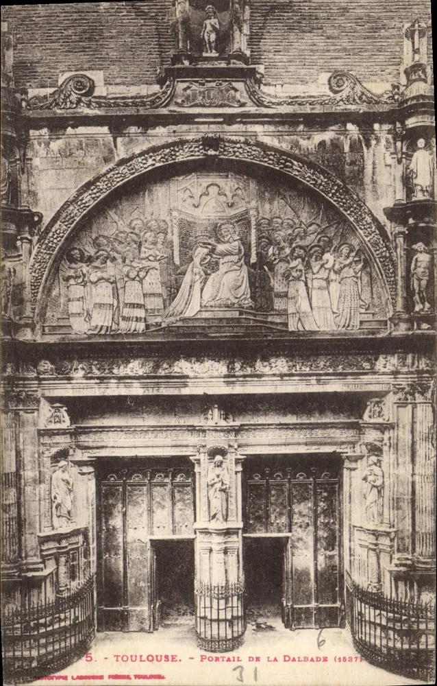Toulouse - Portal da Dalbade (1537) — Editor LADROCHE, Toulouse, n°5 - Frente