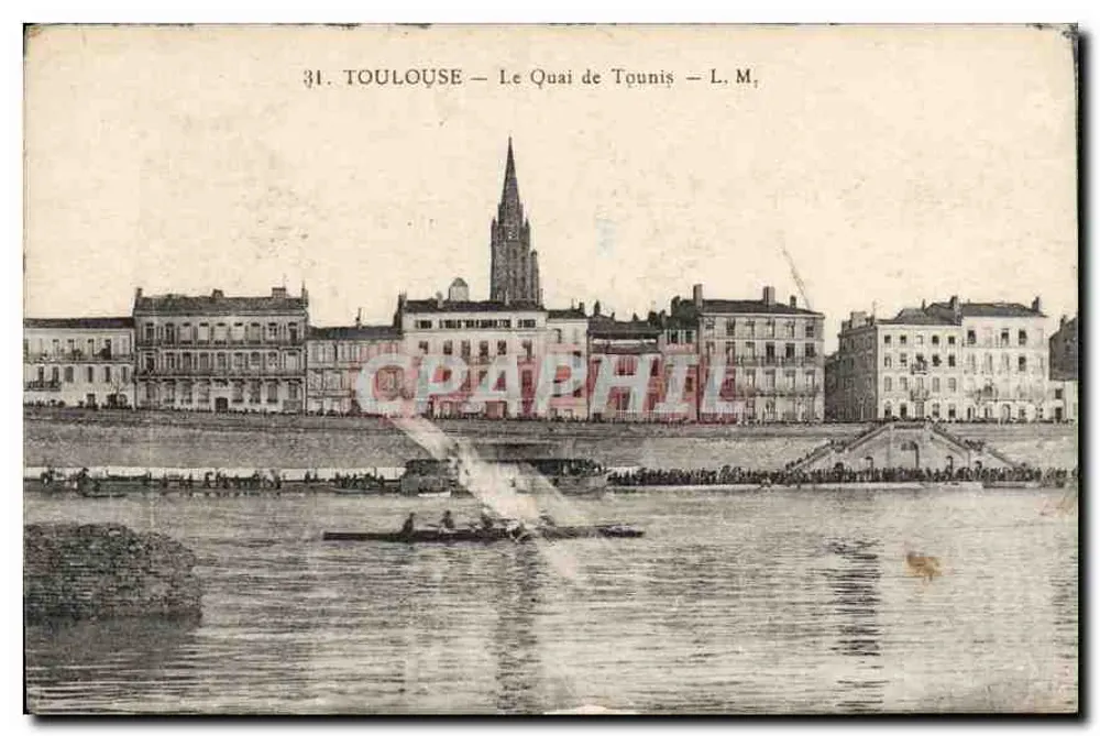 Toulouse — Der Quai de Touniș — L.M. - Vorderseite