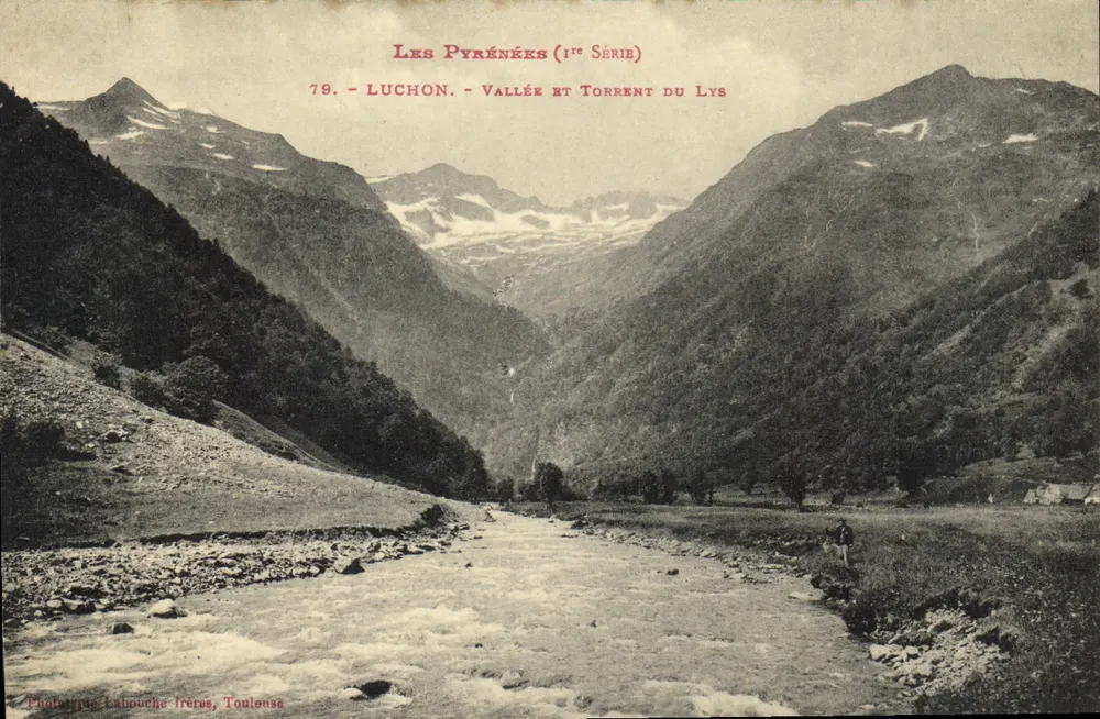Luchon - Dal en Breek van de Lys — De Pyreneeën (1e serie) — Fotograaf Labouche Frères, Toulouse - Voorkant