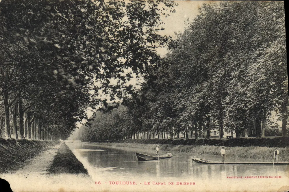 Toulouse - O Canal de Brienne — Fototipia Labouche Frères Toulouse, n°56 - Frente