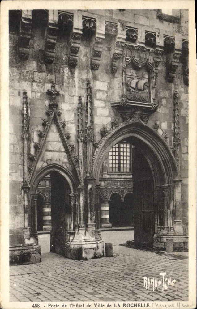 Tor des Rathauses von LA ROCHELLE — Serie 488 — Verlag Ramuntcho - Vorderseite